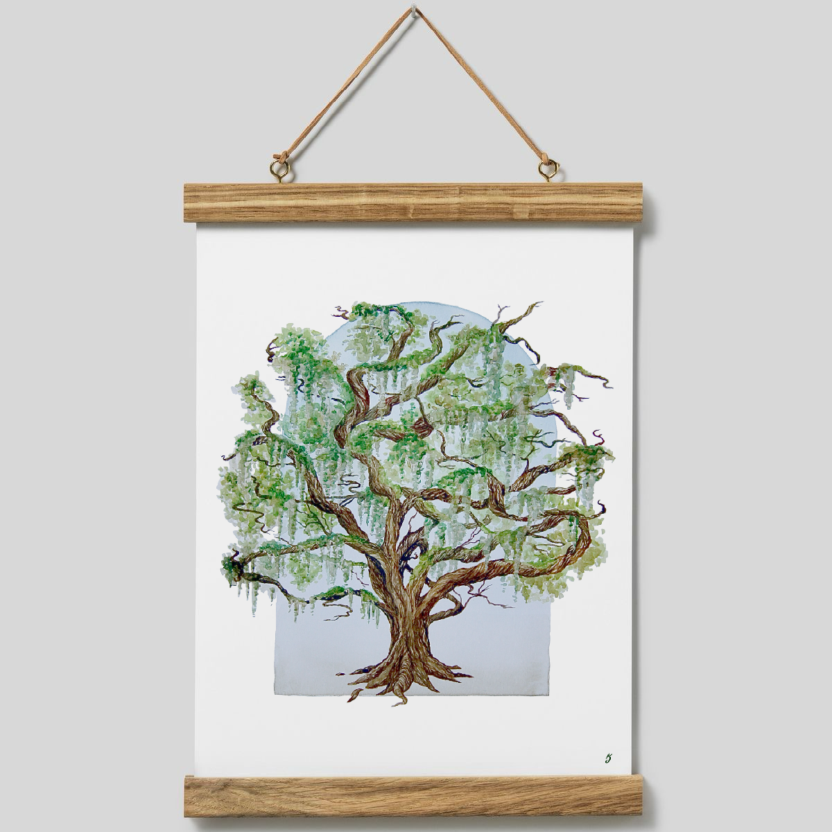 Live Oak & Spanish Moss Art Print