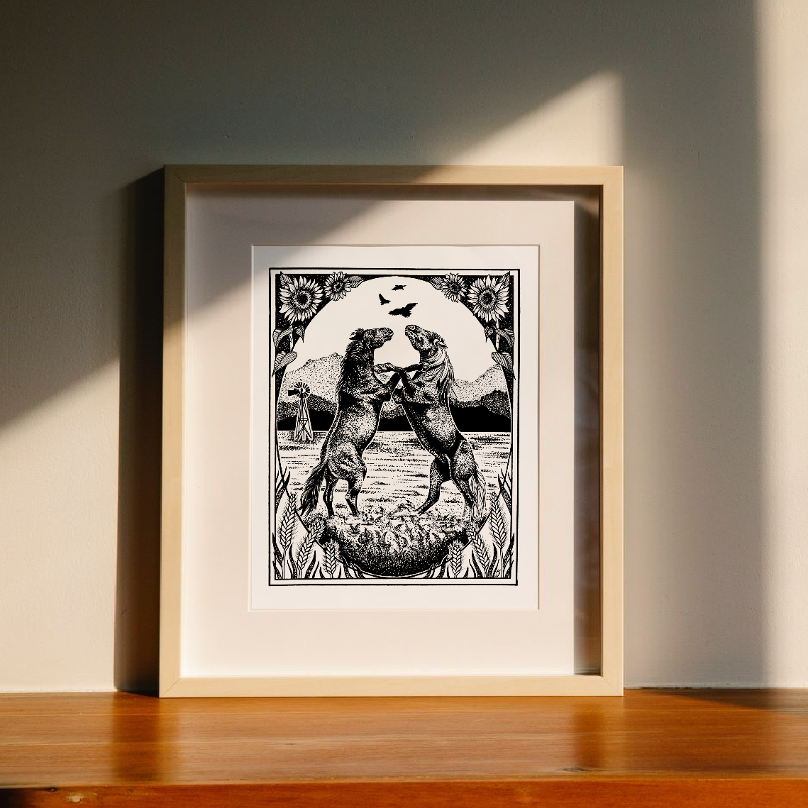 Mustangs Art Print