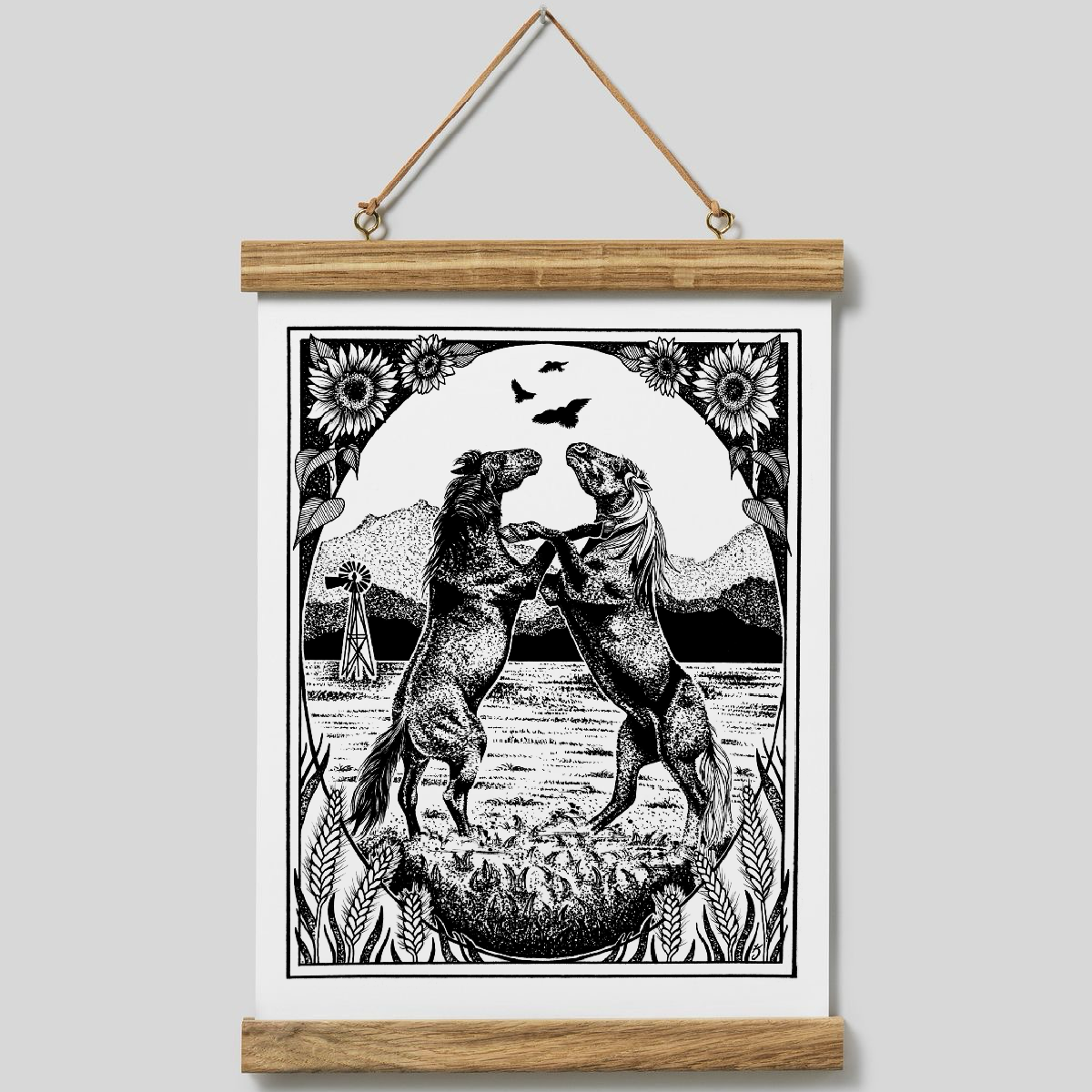 Mustangs Art Print