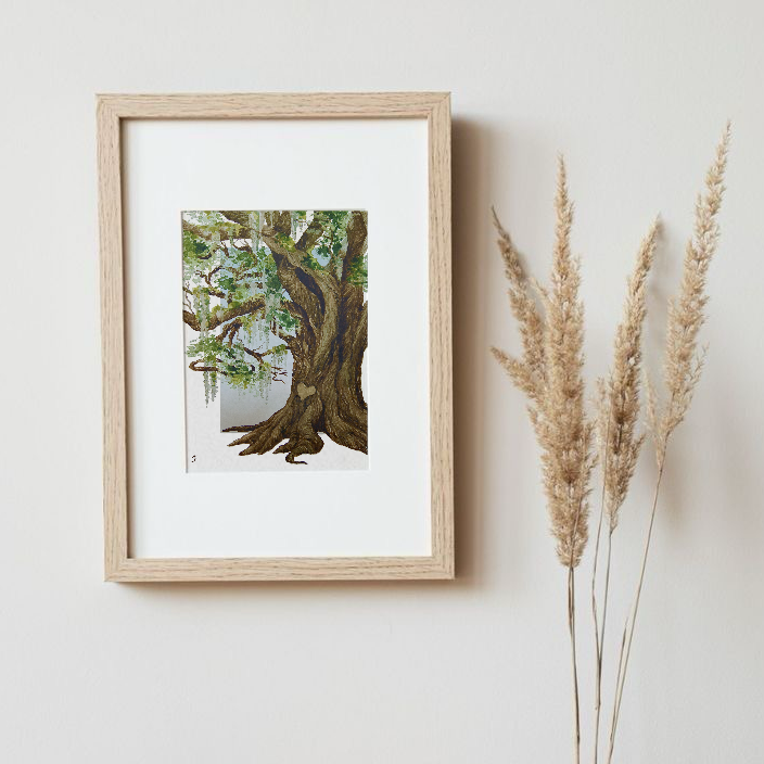 Sweetheart Tree Art Print