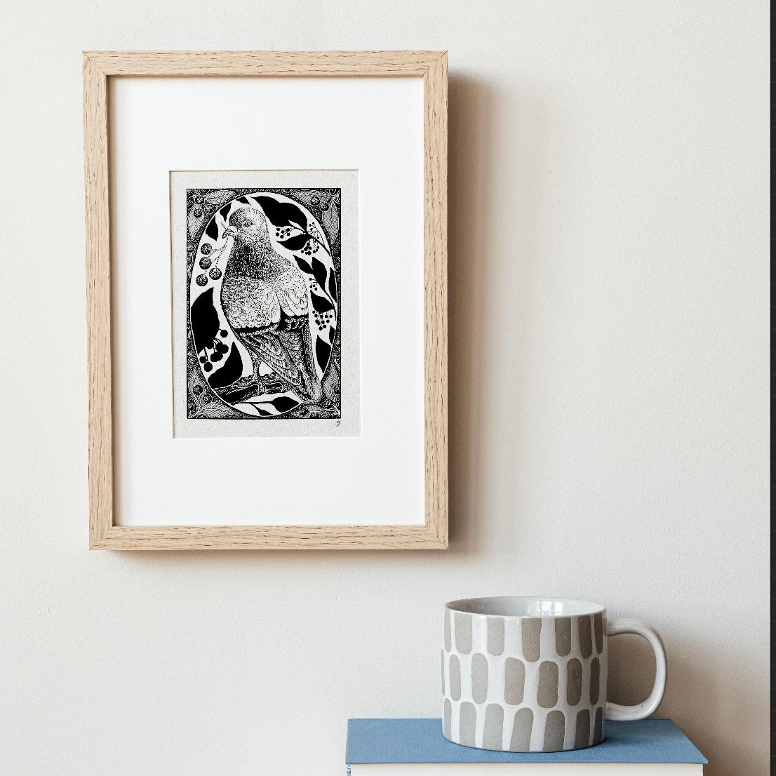 Pigeon Perching Art Print
