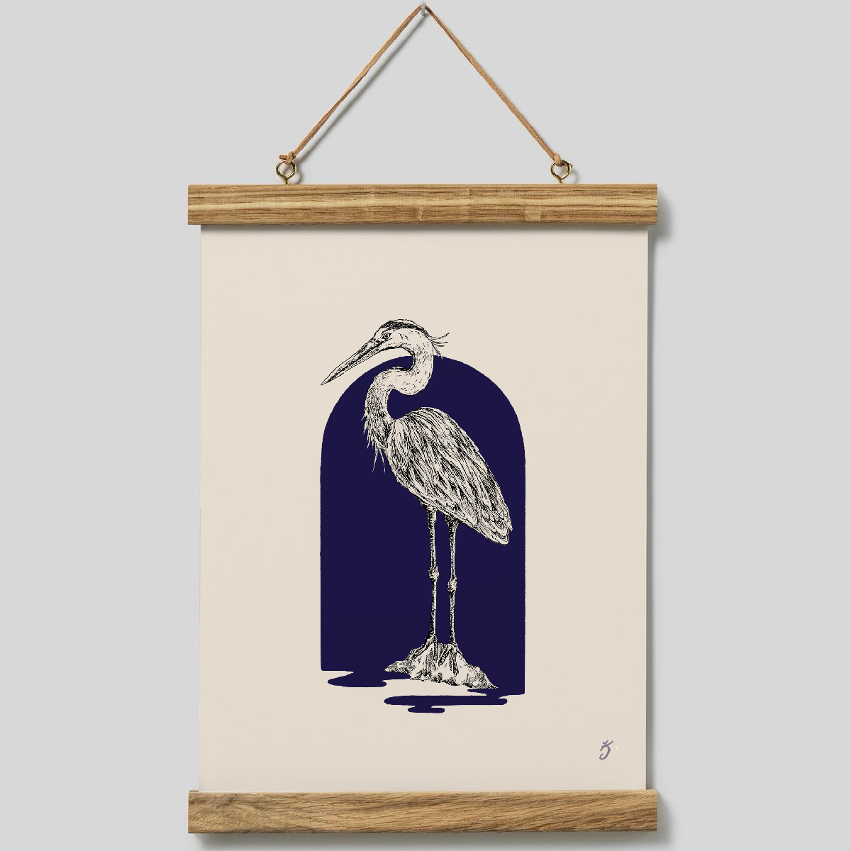Great Heron Art Print