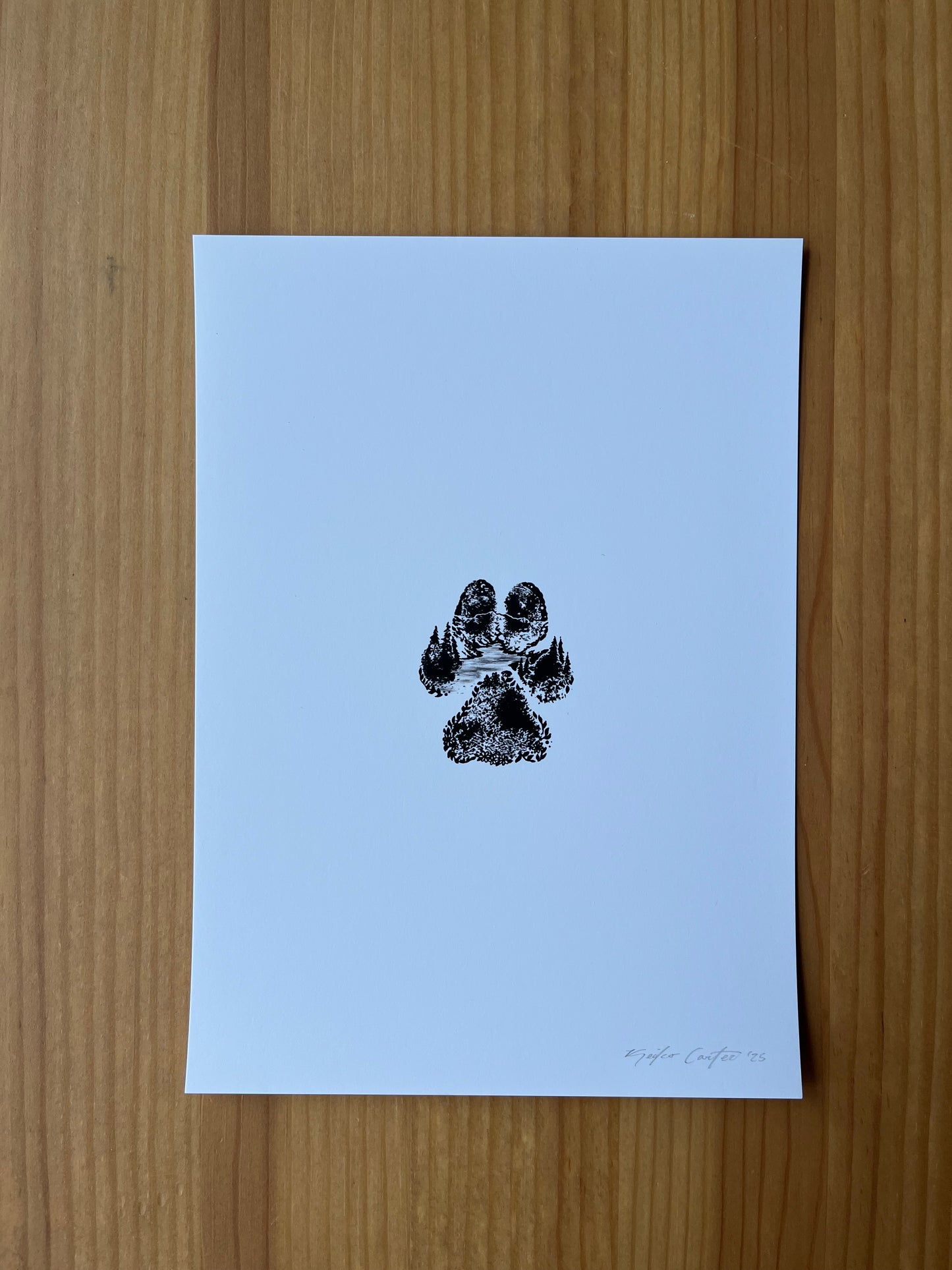 Custom Paw Print Art
