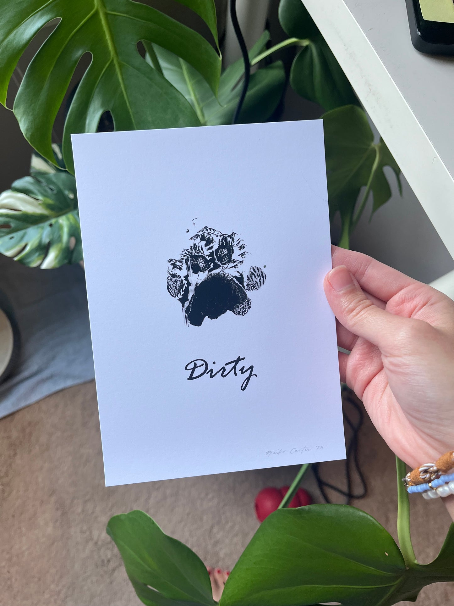 Custom Paw Print Art