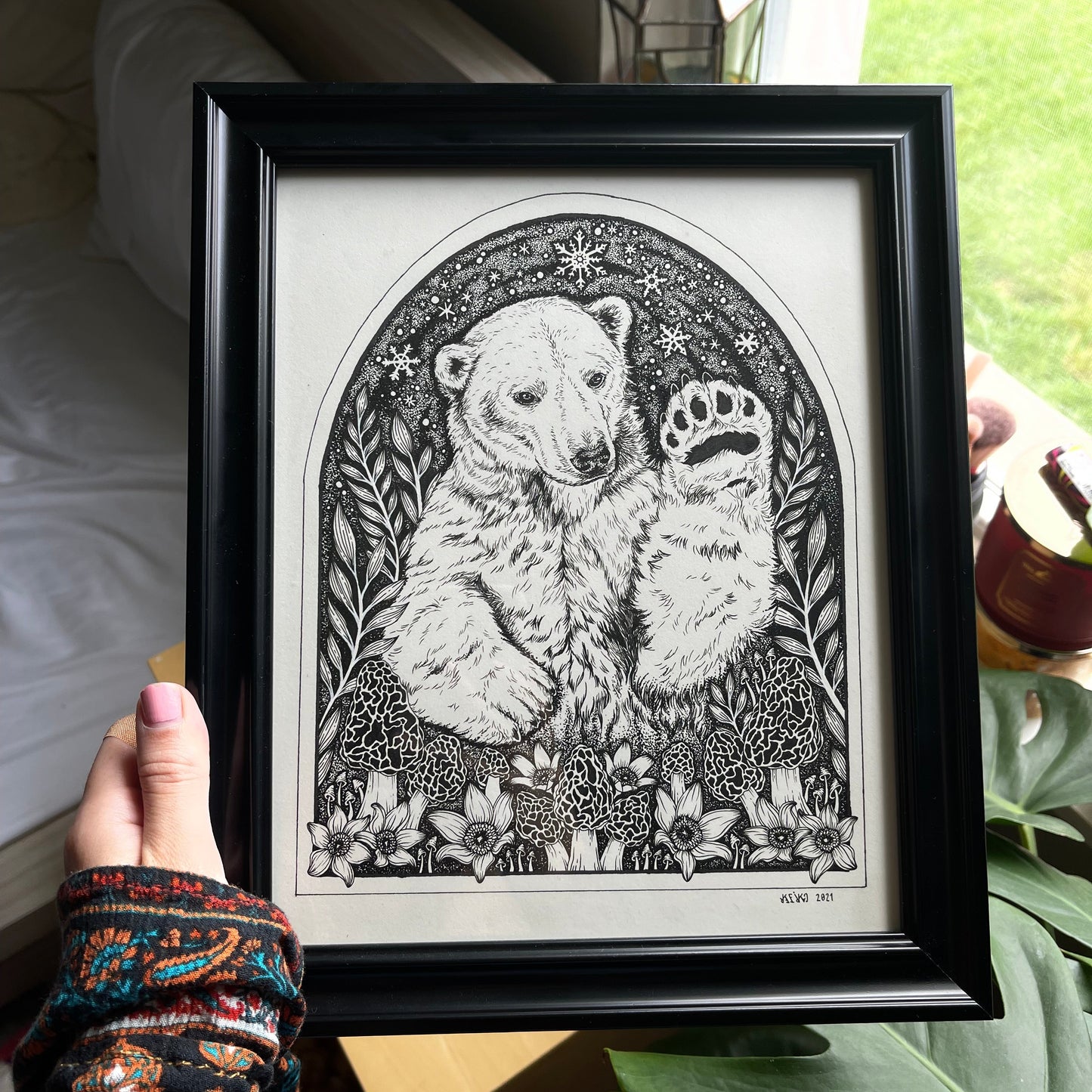 Morel Polar Bear Art Print