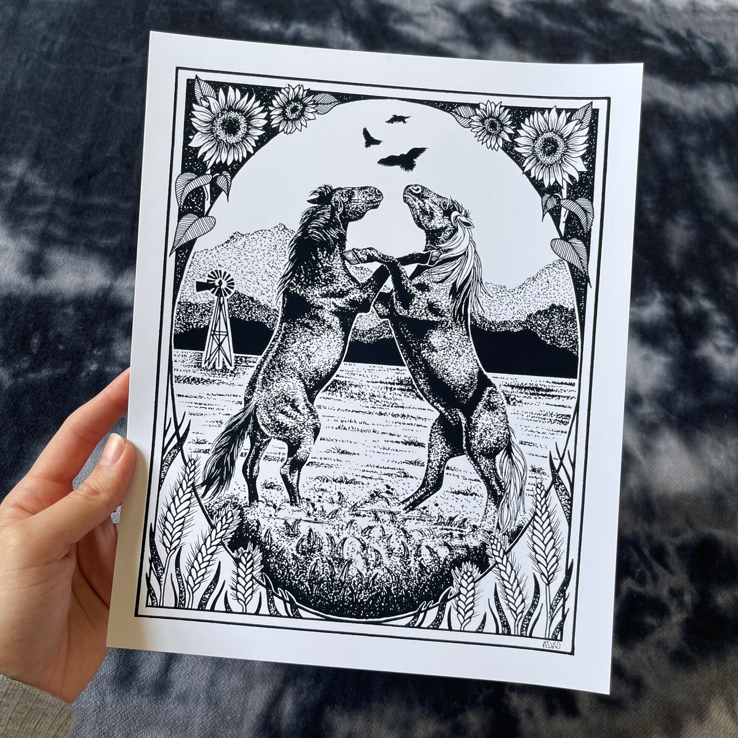 Mustangs Art Print