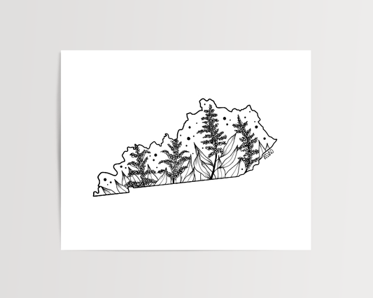 Kentucky - Goldenrod State Flower Print