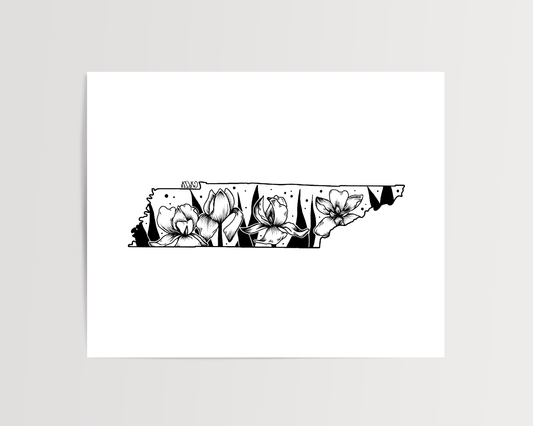 Tennessee - Iris State Flower Print