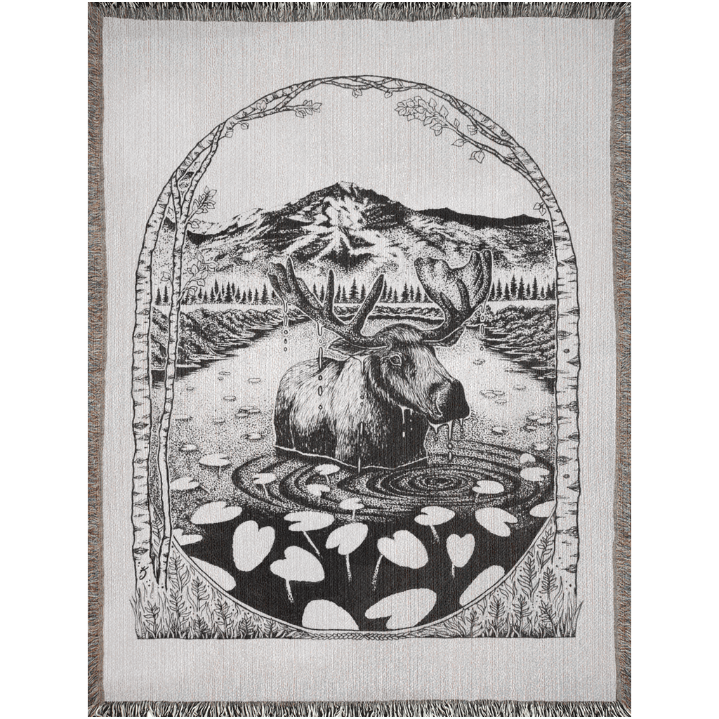 Moose Mountain Woven Blanket