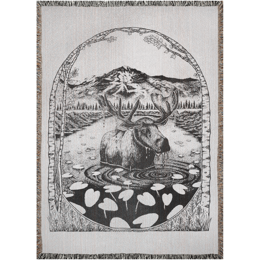 Moose Mountain Woven Blanket